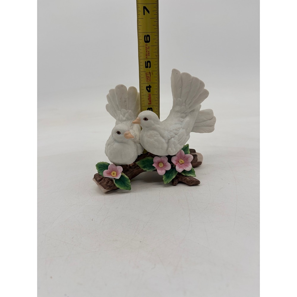 VTG  Porcelain Bird Figurine Lot of 3 Homco Doves Lefton Bobolink Cedar Waxwing - Picture 2 of 9